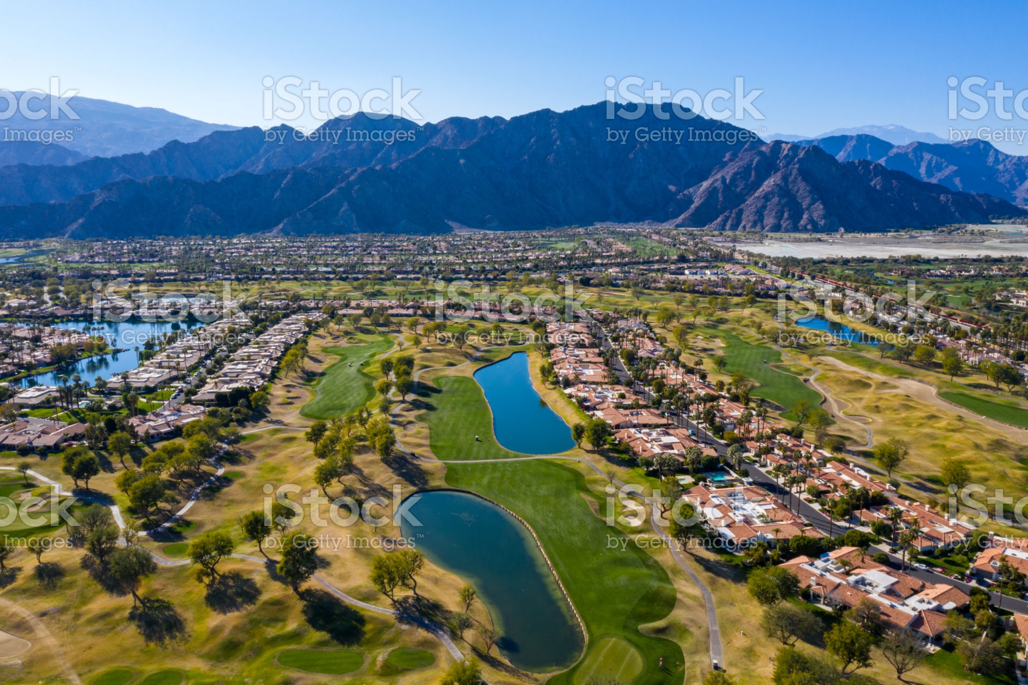 Aerial View of Golf Course in La Quinta California